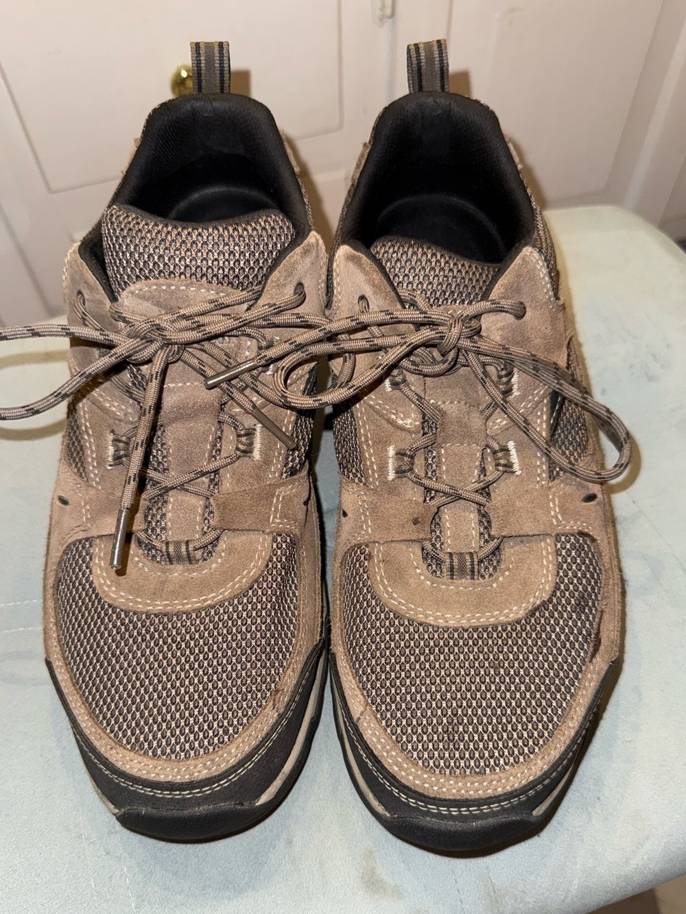 Men's L.L. Bean Athletic Brown Walking Sneakers 12 Wide